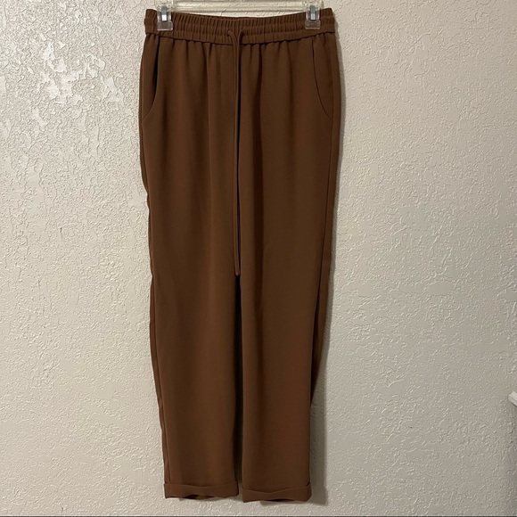 J. Crew women’s drawstring pants, 00, brown - Picture 3 of 8